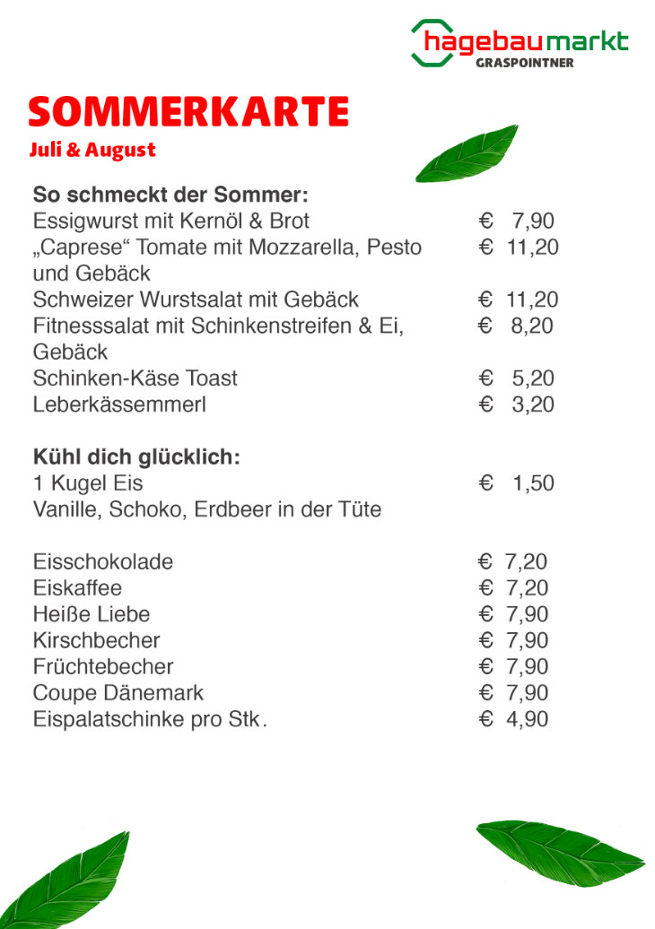 Sommerkarte